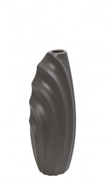 Βάζο Κεραμικό Γκρι ESPIEL 16x12x35εκ. MIG130