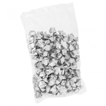 Διακοσμητικές Πέτρες Πλαστικές Ασημί 300gr/2x2,5εκ. Σε Σακουλάκι iliadis 92043