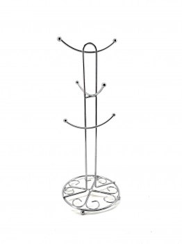 Βάση Για Κούπες Μεταλλική Ασημί Max Home 38εκ. XN00012009