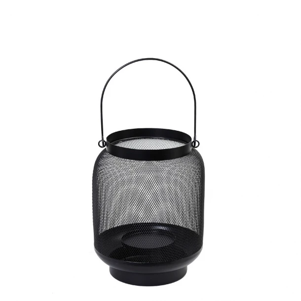 Φανάρι Μεταλλικό Μαύρο Δ18x22εκ. ESPIEL ATG109