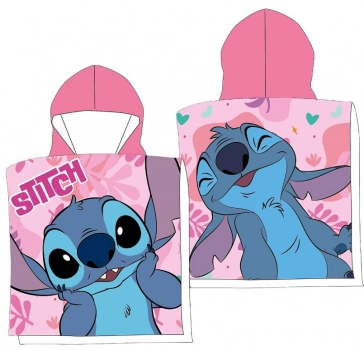 Πόντσο Quick Dry Microfiber 50x100εκ. Stitch Pink