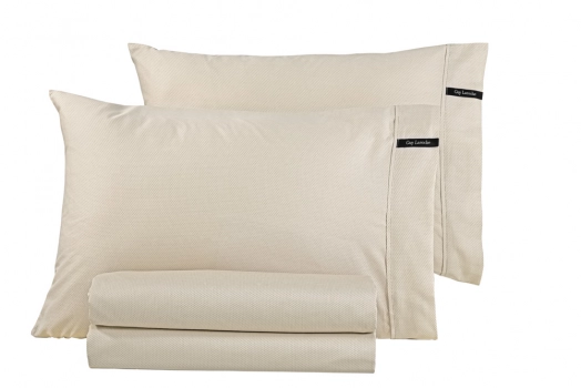 Ζεύγος Μαξιλαροθήκες Βαμβακοσατέν 50x70εκ. Minimal Natural Guy Laroche