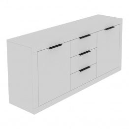 Μπουφές Doha pakoworld σε λευκή απόχρωση 180x45x80.5εκ