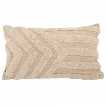 Διακοσμητικό Μαξιλάρι Υφασμάτινο Μπεζ Ανάγλυφο 45x45εκ. iliadis 88913