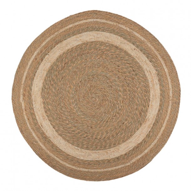Χαλί Jute-Βαμβακερό Boho Στρογγυλό 150εκ. Καφέ-Natural iliadis 90152