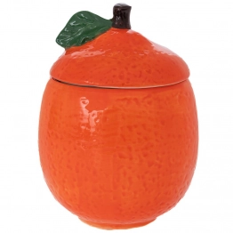 Μπισκοτιέρα Κεραμική Πορτοκάλι 13x22εκ. iliadis 91905