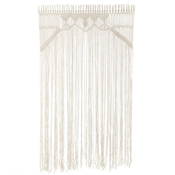 Διακοσμητική Κουρτίνα Μακραμέ Εκρού Boho 110x180εκ. iliadis 90182