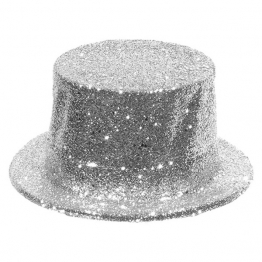 Καπέλο Ημίψηλο Ασημί 12εκ. Carnavalista 3-1463