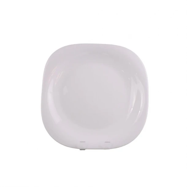 Πιάτο Ρηχό Φαγητού Γυάλινο Λευκό 27εκ. Hudson Eaton ME22000427