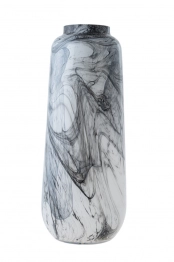 Βάζο Χειροποίητο Γυάλινο Γκρι 20,4x50εκ. Zen Collection 24.32.49832