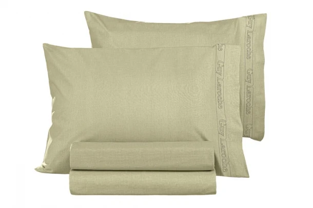 Ζεύγος Μαξιλαροθήκες Βαμβακερές 50x70εκ. Color Plus Olive Guy Laroche