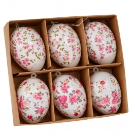 Σετ 6τμχ Αυγά Κρεμαστά Πλαστικά Με Σχέδια 4x4x6εκ. iliadis 92816