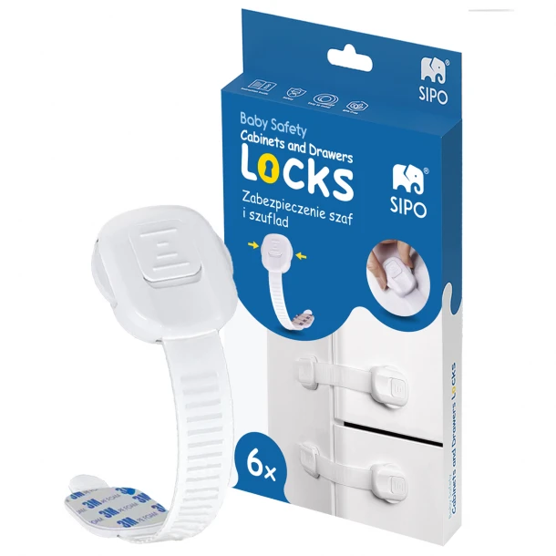 Πολυκλειδαριά Ασφαλείας Σετ 6τμχ On/Off Πλαστικό-ABS Sipo SIP-SBS-218