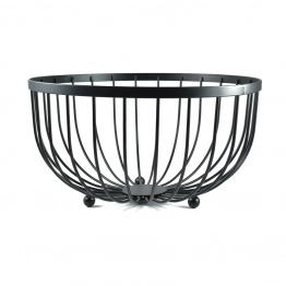 Φρουτιέρα Μεταλλική Μαύρη Estia 25x13εκ. 01-1407