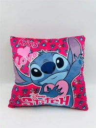 Διακοσμητικό Μαξιλάρι Velboa 38x38εκ. Disney Home Stitch 610 Pink-Fuchsia DimCol