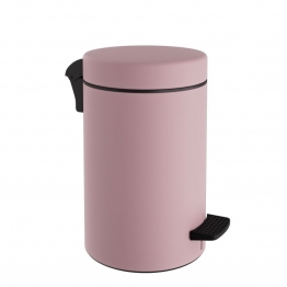Καλάθι Απορριμμάτων 10lt-Φ20x37εκ. Soft Close Ανοξείδωτο Matte Pink Pam & Co 2037-303