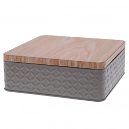 Κουτί Μεταλλικό Γκρι 17x17x6εκ. iliadis 84438