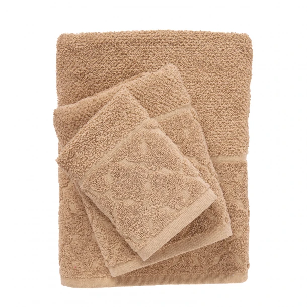 Σετ Πετσέτες 3τμχ Polycotton Best 0792 Taupe Das Home