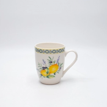 Κούπα Πορσελάνης Λευκή-Multi Με Λεμόνια 350ml ESTHETI 820-00013