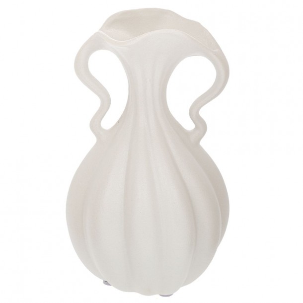 Βάζο Κεραμικό Λευκό 14,5x14x24εκ. iliadis 91528