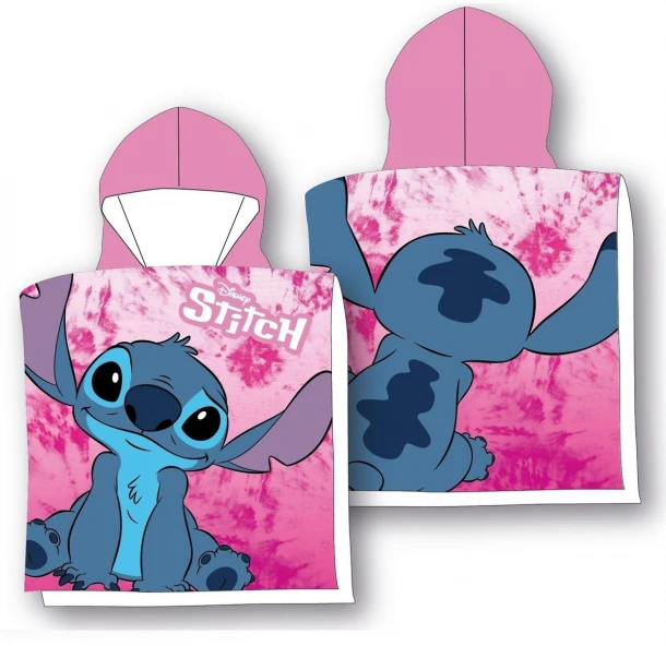 Πόντσο Παιδικό Microfiber 50x100εκ. Lilo & Stitch 22 Pink Disney DimCol