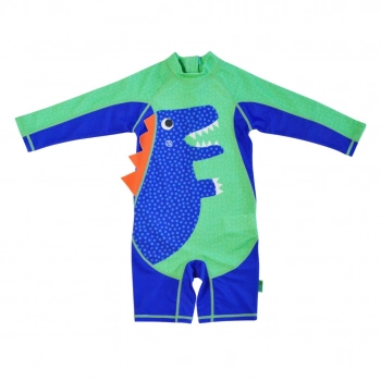 Ολόσωμο Μαγιό Surf Suit 12-24μηνών UPF50 Dinosaur Zoocchini ZOO12417