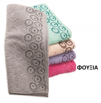 Πετσέτα Βαμβακερή Ζακάρ Μεμονωμένη Σώματος 70x140εκ. Zero Twist Ουρανία Φούξια DimCol