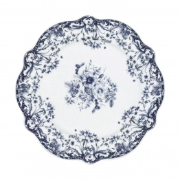 Πιάτο Ρηχό Φαγητού Πορσελάνης 27x2,3εκ. Reverie Blue Estia 07-38793