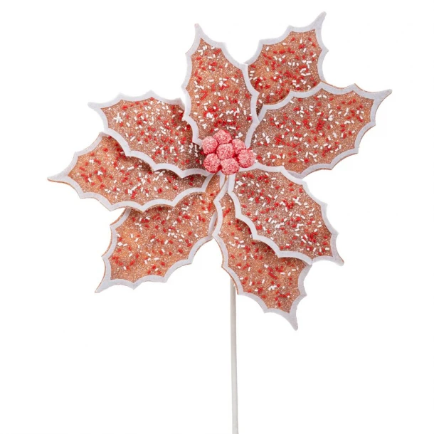 Χριστουγεννιάτικο Κλαδί Αλεξανδρινό Gingerbread 60εκ. iliadis 90410