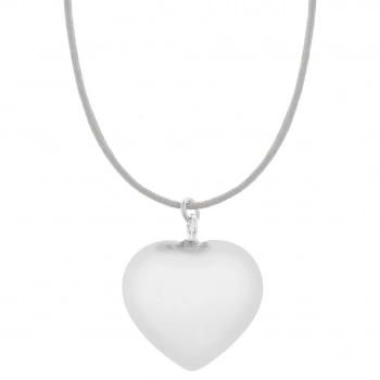 Μενταγιόν Εγκυμοσύνης Επάργυρο-Βαμβακερό Bola Sofie Silver-Grey Καρδιά Proud Mama PM-667