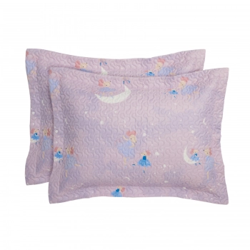 Ζεύγος Διακοσμητικές Μαξιλαροθήκες Microfiber 50x70+5εκ. Kids 4980 Lilac Das Home