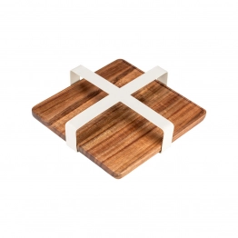 Χαρτοπετσετοθήκη Ξύλινη-Μεταλλική Ivory 19,5x4εκ. Allure Estia 01-24765