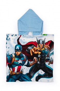 Πόντσο Παιδικό Microfiber 50x100εκ. Avengers 40 Ice Blue Marvel DimCol