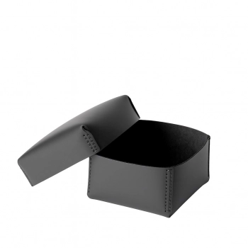 Κουτί Οργάνωσης Δερματίνη Γκρι 21x21x13εκ. ESPIEL RAG303