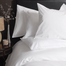 Σεντόνι Διπλό Με Λάστιχο 160x200+35εκ. Polycotton 144TC Λευκό Standard Line
