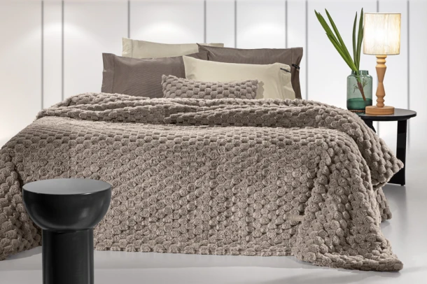 Κουβέρτα Γούνινη Art Fur King Size 260x240εκ. Elixir Taupe Guy Laroche