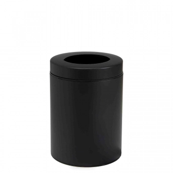 Καλάθι Απορριμμάτων Γραφείου 6lit Ανοξείδωτο Matt Black Pam & Co Φ21x28εκ. 2128-403