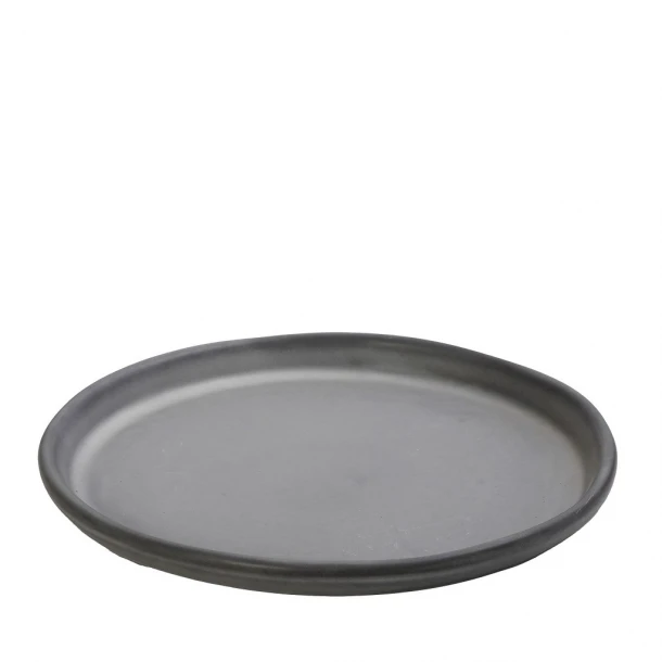 Πιάτο Φαγητού Ρηχό Stoneware Γκρι Canyon 30x30x2,8εκ. ESPIEL GMT406K2