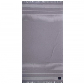 Πετσέτα Θαλάσσης Βαμβακερή 90x180εκ. Essential 3745 Γκρι Greenwich Polo Club