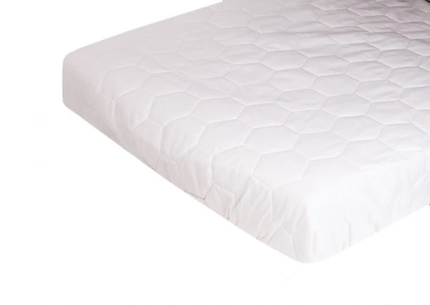 Επίστρωμα Καπιτονέ Με Λάστιχο Γωνία Μονό 100x200εκ. Λευκό DimCol