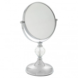 Καθρέπτης Περιστρεφόμενος Με Μεταλλική Βάση Ασημί 20x32εκ. iliadis 90132