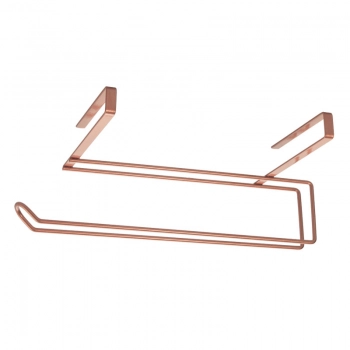 Θήκη Για Χαρτί Κουζίνας Ροζ-Χρυσό Easy Roll Polytherm Copper 35x18x10εκ. Metaltex 16-363635
