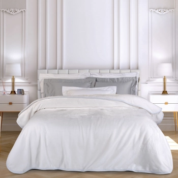 Κουβέρτα Βελουτέ Supersoft Υπέρδιπλη 220x240εκ. Essential 3470 Λευκή Greenwich Polo Club
