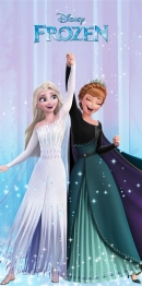 Πετσέτα Θαλάσσης Παιδική Quick Dry Microfiber 70x140εκ. Disney Home Frozen 183 Lilac-Ice Blue Dimcol