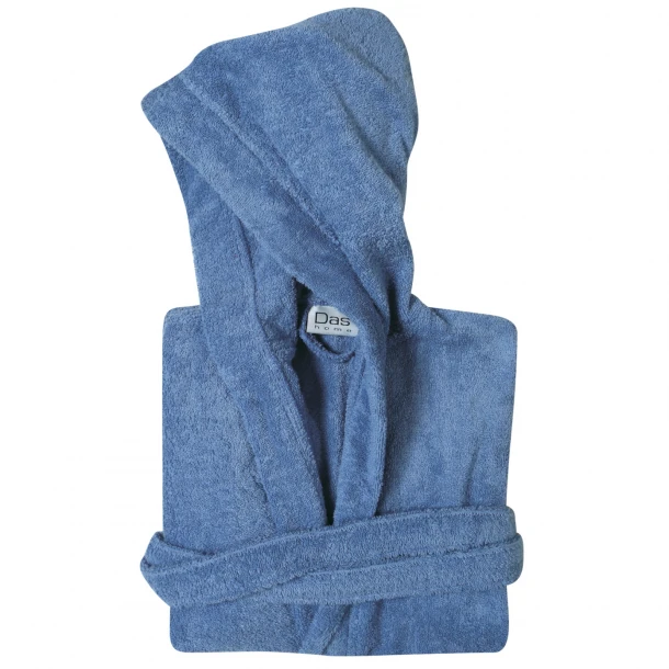 Μπουρνούζι Ενηλίκων Βαμβακερό Medium Casual 5909 Dusty Μπλε Das Home