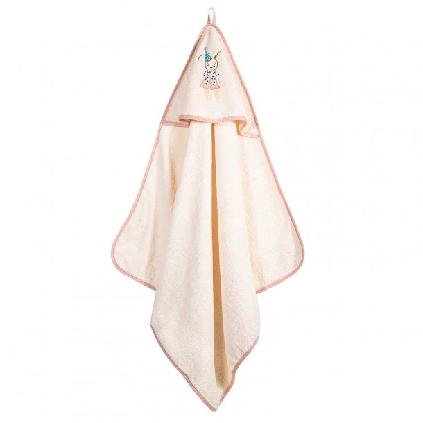 Κάπα Βαμβακερή Με Κέντημα Bebe 80x80εκ. Essential 8859 Pink Greenwich Polo Club