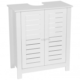 Έπιπλο Νιπτήρα MDF Με 2 Ντουλάπια & Ράφι Στο Εσωτερικό 60x30x70εκ. Λευκό MRShome 1285000