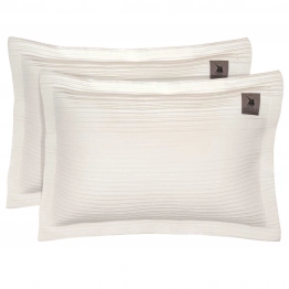 Ζεύγος Μαξιλαροθήκες Oxford Microfiber 50x70+7εκ. Essential 4453 White Greenwich Polo Club
