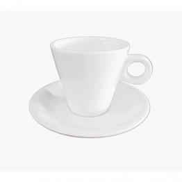 Φλυτζάνι Cappuccino Πορσελάνης Λευκό Conical Oriana Ferelli 200ml PR0094B200
