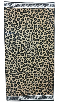 Πετσέτα Θαλάσσης Βαμβακερή Βελουτέ Ζακάρ 85x160εκ. Design 14 Komvos Home 7088885-35